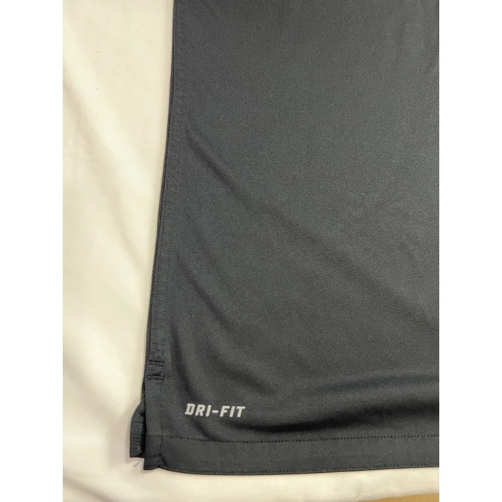 Nike‎ Panthers Polo Mens XL Black Dri-Fit Short Sleeve Golf Shirt Athletic A75